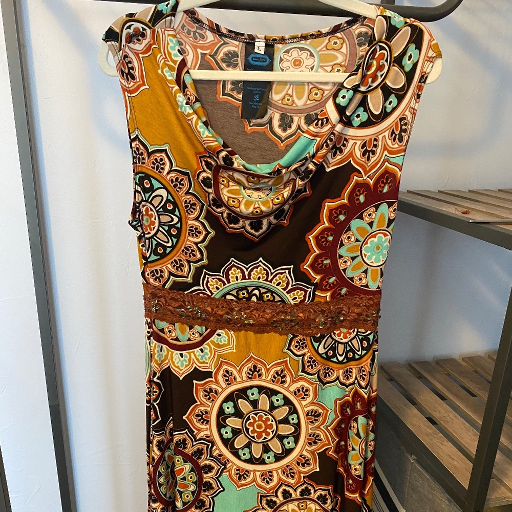 4 way stretch cowl neck Retro dress